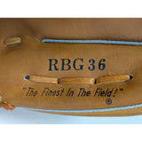 Dale Murphy Rawlings RBG36 Baseball Glove RHT Tan Leather Basket-Web Right Hand Throw