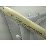 28" Saudi Arabian Airline 1:100 Boeing 747 Airplane Desktop Model Passenger Plane Jet B747-400
