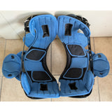 18-19" Large 802657 42-44" Schutt Varsity O2 Pro Football Shoulder Pads Blue/Gray All Purpose