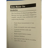 INVENTORY Scale Master Pro Model 6025 Advanced Digital Plan Wheel Tape Measure Case Manual