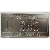 1990 356 J Indiana Tractor 66 License Plate Porsche