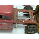 Tonka Sandloader Dump Truck Toy Red Yellow Metal Construction Vintage Double Headlights