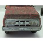 Tonka Sandloader Dump Truck Toy Red Yellow Metal Construction Vintage Double Headlights
