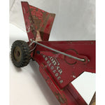 Tonka Sandloader Dump Truck Toy Red Yellow Metal Construction Vintage Double Headlights