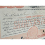 North Butte Mining Company 1912 Stock Certificate A Minnesota Corporation Mines Located in Montana