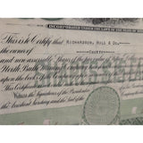 North Butte Mining Company 1912 Stock Certificate A Minnesota Corporation Mines Located in Montana