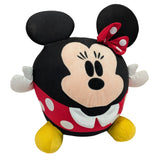 14" Disney Parks Minnie Mouse Plush Ball Round Squishy Red Polka Dots Yellow Shoes Polyester