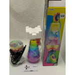 New 14.5 Schylling Tie Dye Classic White Lava Lamp Design Tricolor Globe