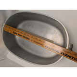 13 QT Guardian Service Ware Hammered Aluminum 19" Oval Roaster Turkey Pan Lid Pot USA XL