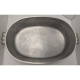 13 QT Guardian Service Ware Hammered Aluminum 19" Oval Roaster Turkey Pan Lid Pot USA XL