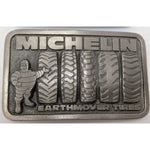 3 USA Michelin Tire Man Belt Buckle Great American Earthmover Running Bibendum