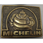 3 USA Michelin Tire Man Belt Buckle Great American Earthmover Running Bibendum