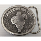 3 USA Michelin Tire Man Belt Buckle Great American Earthmover Running Bibendum