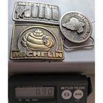 3 USA Michelin Tire Man Belt Buckle Great American Earthmover Running Bibendum