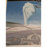 Framed 13x16 VESI Fall Cruise 2012 VW Yellowstone National Park Print Volkswagen Idaho Club