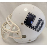 Display Costume Replica Vintage Schutt White U Utah State Football Helmet NCAA Standard All-American