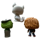 3 Funko Pop Oscar Grouch Green Garbage Can GOT Direwolf Ghost Chucky Doll Figure