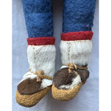 12" Signed Inupiat Handmade Eskimo Inuit Doll Native Alaskan Elizabeth Driggs Vintage Yupik