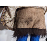 12" Signed Inupiat Handmade Eskimo Inuit Doll Native Alaskan Elizabeth Driggs Vintage Yupik