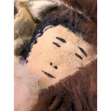 12" Signed Inupiat Handmade Eskimo Inuit Doll Native Alaskan Elizabeth Driggs Vintage Yupik