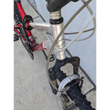 Giant Boulder SE Mountain Red Silver Bike Shimano 7-Speed Aluminum 6061 Aluxx Bicycle
