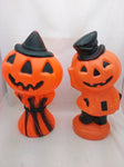 SOLD!!!!! Two 14 inch Halloween 1969 Empire blow mold blowmold vintage missing light