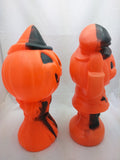 SOLD!!!!! Two 14 inch Halloween 1969 Empire blow mold blowmold vintage missing light