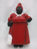 SOLD!!!  Cast Iron 10" Aunt Jemima Mammy Note Pad Lady Figurine Black Americana Wall Hanging