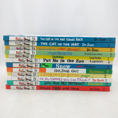 12 Beginner Books Dr Seuss Book Large Logo $7.99 Retail Version I Can Read It All By Myself