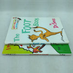 2 Bright and Early Books Dr Seuss The Foot Book Small Logo Book Club Version for Beginning Beginners