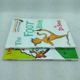 2 Bright and Early Books Dr Seuss The Foot Book Small Logo Book Club Version for Beginning Beginners