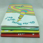 4 Large 8X11 Dr Seuss Book Lot Places You'll Go Horton Hatches the Egg Old Once Hears a Who