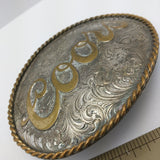 Coors Beer Western Montana Silversmiths Belt Buckle Vintage Sterling Silver Plate Cowboy Rodeo