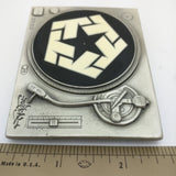 DJ Turntable LP Record Player Tribal Street Wear Belt Buckle Vintage T-Star