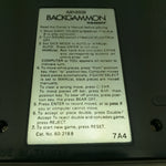 Backgammon LCD Game Tandy 60-2188 Working w Sound Handheld Vintage