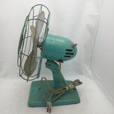 Dominion Fan Electric 10" 1 Speed Oscillating Table Fan 2011-A Works Vintage