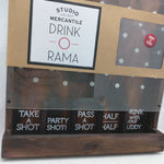 Drink O Rama Plinko Type Alcohol Beer Bar Drinking Bottle Opener Cap Game Wood Party Man Cave