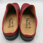 40 260 Red Narrow Footprints Birkenstock Clog Slip On Shoes Sandals Sandels Leather