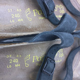 37 L6 M4 Toe Strap Papillio Black Birkenstock Shoes Sandals Sandels