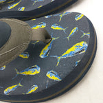 AS-IS 10 Tuna Fish Columbia Thong Toe Strap Shoes Sandals Sandels NOS Old Stock