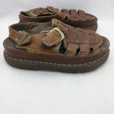 11 US Fisherman Brown Chunky Air Dr Martens 8092 Doc Martins Woven Leather Shoes Sandals Sandels Dr. Vintage