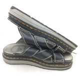 6 US England Black CrissCross Chunky Air Wair Dr Martens 9508 Doc Martins Strap Leather Shoes Sandals Sandels Dr. Vintage
