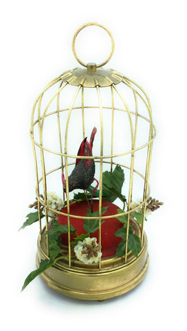 12 Days of Christmas Musical Bird Cage birdcage music box