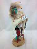 13" Early Morning Singer Native American Indian Kachina Dancer Doll SIGNED Walthall Navaho VTG