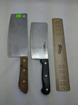 TWO Cleaver 13.5" 812 Kiwi, 11.5 Showtime Six Star Stainless knife