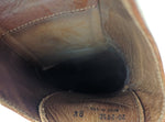 J & M 1850 Mens Shoes Size 8.5 Tan Leather Wingtip Johnston Murphy - ITALY