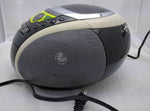 Working SONY PSYC Black/Green/Ivory CD/AM/FM Stereo/Tape Player Boombox CFD-E90