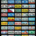 50 State Poster 356 License Plate