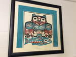 Tlingit Raven Coho Michael Beasley Print Signed Native Pacific Northwest  Art 16 x 15 Alaska original