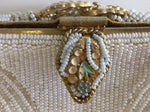 Robinson Beaded Purse Antique Vintage Handbag White